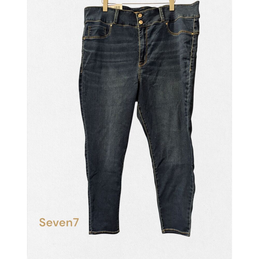 Seven7 Jeans 24W Plus Curvy High Rise Skinny Stretch Belfast Denim NWT
